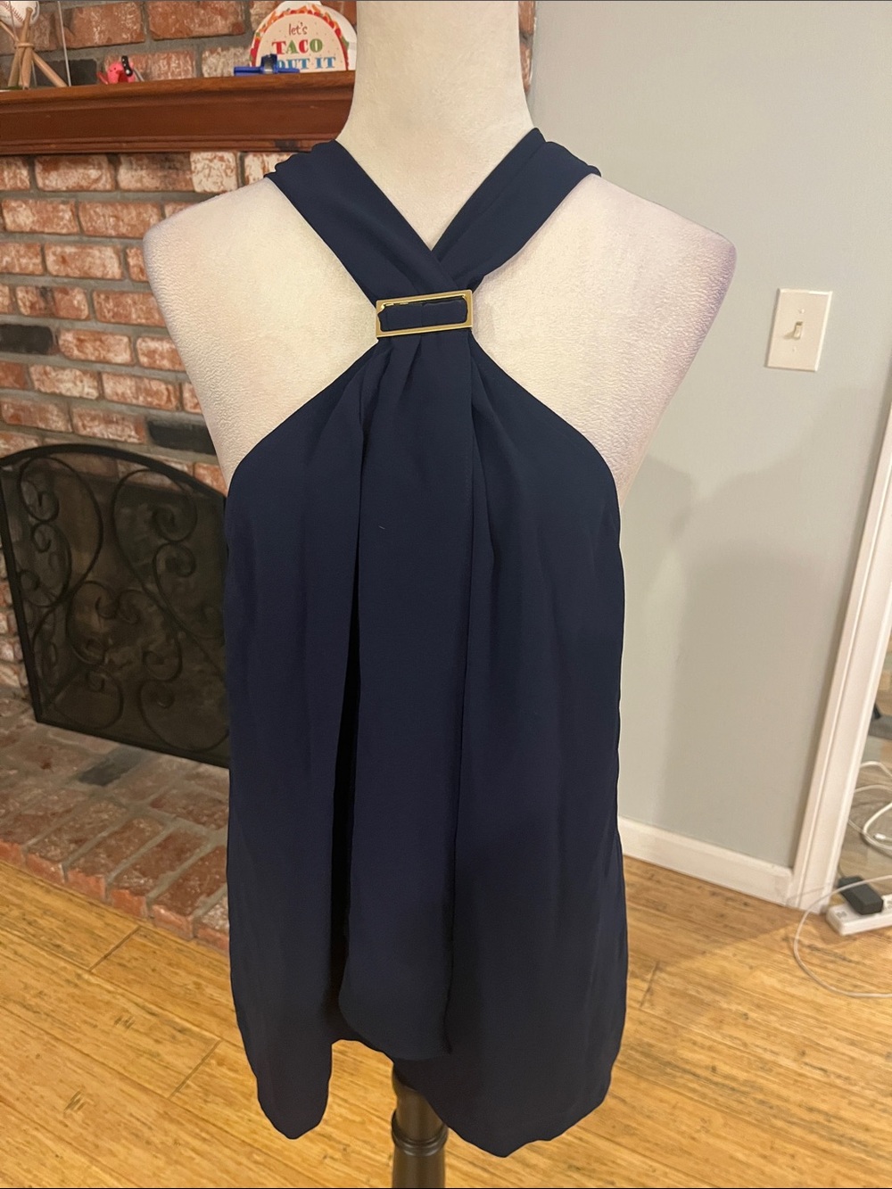 Trina Turk V-Neck Sleeveless Blouse
